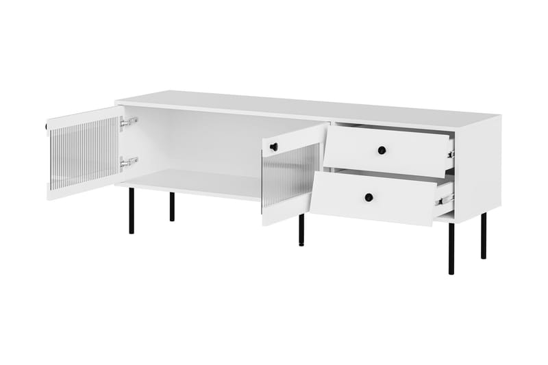 Akilesh TV-benk 150 cm - Hvit - Møbler - Mediamøbel & tv møbel - TV-benk & mediabenk