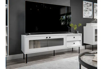 Akilesh TV-benk 150 cm - Hvit - Møbler - Mediamøbel & tv møbel - TV-benk & mediabenk
