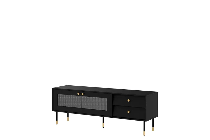 Akilesh TV-benk 150 cm - Svart - Møbler - Mediamøbel & tv møbel - TV-benk & mediabenk