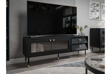 Akilesh TV-benk 150 cm - Svart - Møbler - Mediamøbel & tv møbel - TV-benk & mediabenk