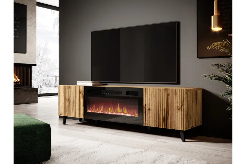 Akimasa TV-benk 181 cm - Natur - Møbler - Mediamøbel & tv møbel - TV-benk & mediabenk