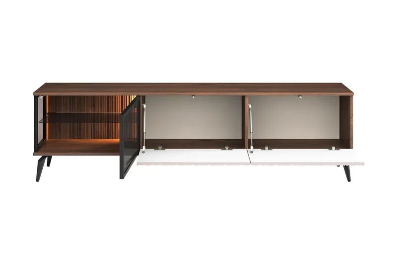 Akinari TV-benk 180 cm - Brun / Beige - Møbler - Mediamøbel & tv møbel - TV-benk & mediabenk