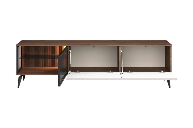 Akinari TV-benk 180 cm - Brun / Beige - Møbler - Mediamøbel & tv møbel - TV-benk & mediabenk