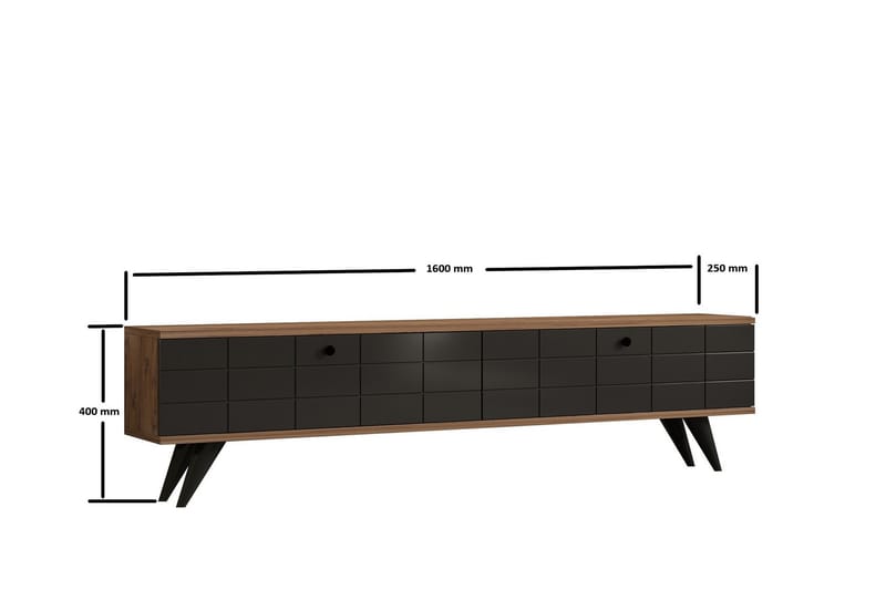 Alberi TV-benk 160 cm - Brun/Antrasitt - Møbler - Mediamøbel & tv møbel - TV-benk & mediabenk