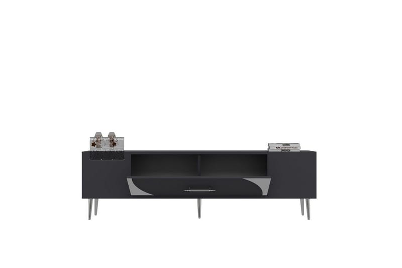 Aldor TV-benk 150 cm - Antrasitt/Sølv - Møbler - Mediamøbel & tv møbel - TV-benk & mediabenk
