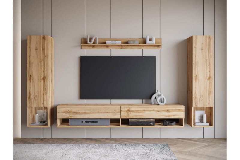 Amadeo TV-møbelsett - Brun - Møbler - Mediamøbel & tv møbel - TV-møbelsett