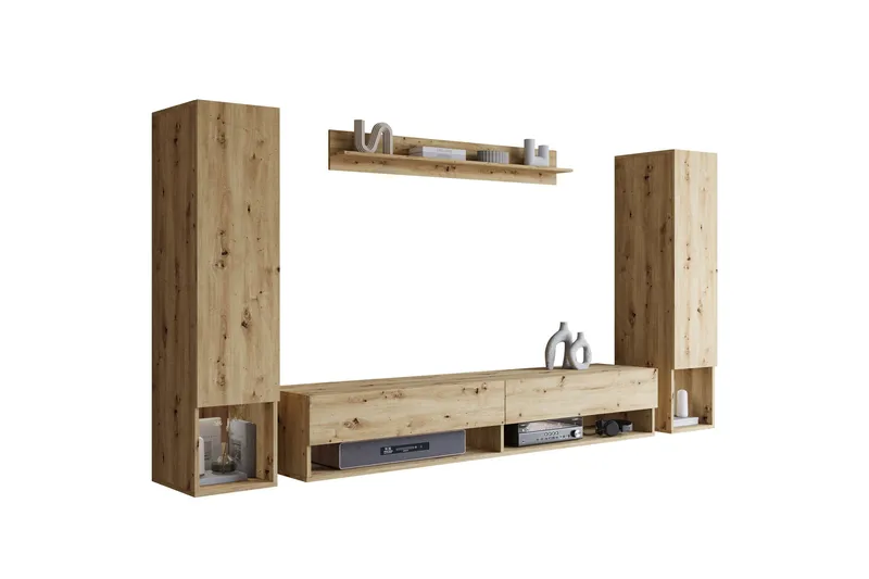 Amadeo TV-møbelsett - Brun - Møbler - Mediamøbel & tv møbel - TV-møbelsett