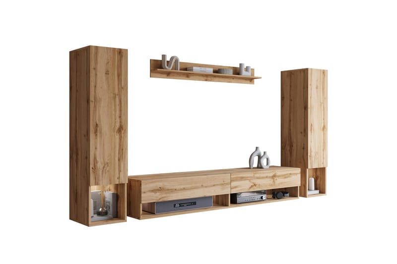 Amadeo TV-møbelsett - Brun - Møbler - Mediamøbel & tv møbel - TV-møbelsett