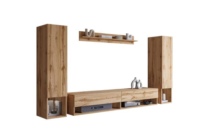 Amadeo TV-møbelsett - Brun - Møbler - Mediamøbel & tv møbel - TV-møbelsett