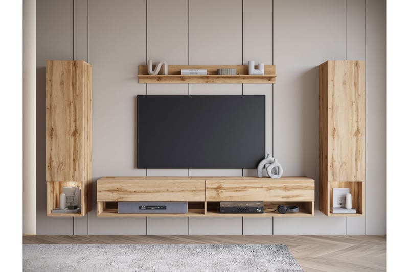 Amadeo TV-møbelsett - Brun - Møbler - Mediamøbel & tv møbel - TV-møbelsett