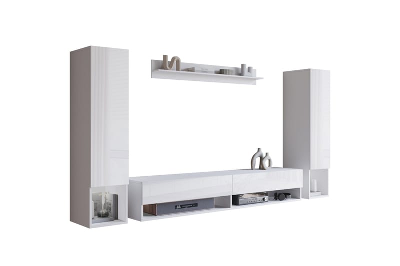 Amadeo TV-møbelsett - Hvit - Møbler - Mediamøbel & tv møbel - TV-møbelsett