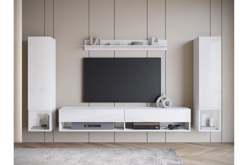 Amadeo TV-møbelsett - Hvit - Møbler - Mediamøbel & tv møbel - TV-møbelsett