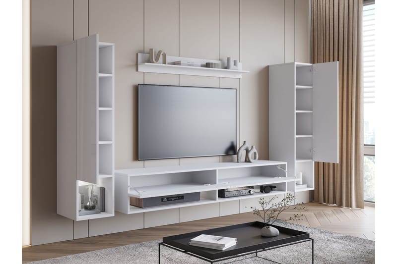 Amadeo TV-møbelsett - Svart - Møbler - Mediamøbel & tv møbel - TV-møbelsett