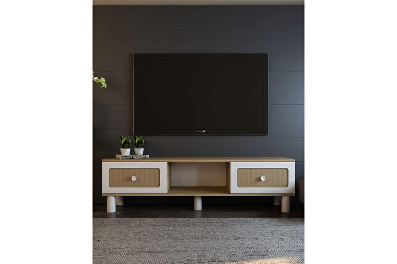 Amarinda TV-benk 150 cm - Brun - Møbler - Mediamøbel & tv møbel - TV-benk & mediabenk