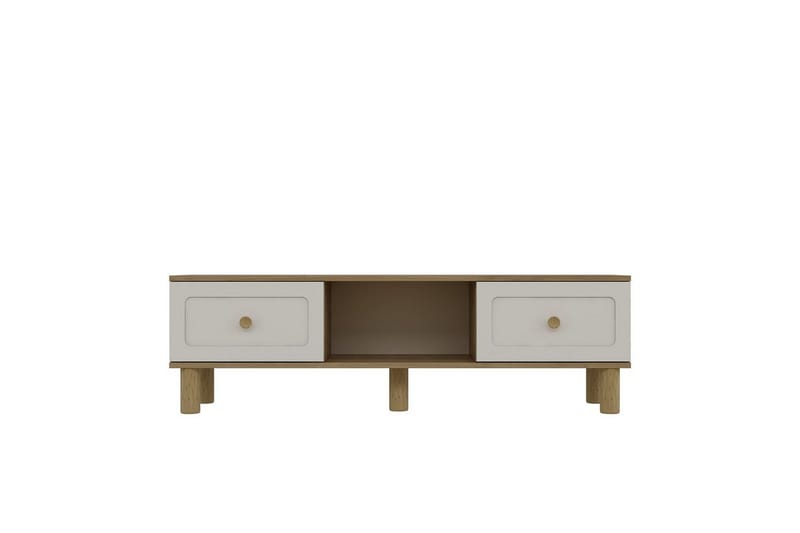 Amarinda TV-benk 150 cm - Brun/Hvit - Møbler - Mediamøbel & tv møbel - TV-benk & mediabenk