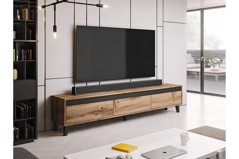 Amshyttan TV-benk 185 cm - Brun - Møbler - Mediamøbel & tv møbel - TV-benk & mediabenk