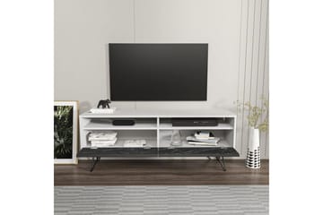 Anvor TV-benk 140 cm - Hvit/Sort - Møbler - Mediamøbel & tv møbel - TV-benk & mediabenk