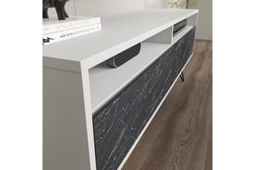 Anvor TV-benk 140 cm - Hvit/Sort - Møbler - Mediamøbel & tv møbel - TV-benk & mediabenk