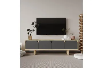 Arvo TV-benk 180x30 cm - Brun/Antrasitt - Møbler - Mediamøbel & tv møbel - TV-benk & mediabenk