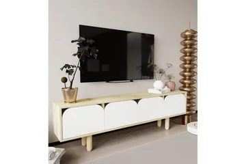 Arvo TV-benk 180x30 cm - Brun/Hvit - Møbler - Mediamøbel & tv møbel - TV-benk & mediabenk