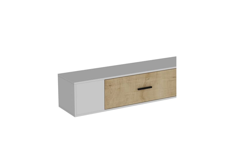 Avryn TV-benk 150 cm - Hvit/Eik - Møbler - Mediamøbel & tv møbel - TV-benk & mediabenk
