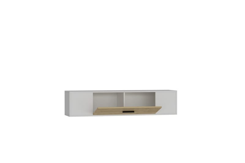 Avryn TV-benk 150 cm - Hvit/Eik - Møbler - Mediamøbel & tv møbel - TV-benk & mediabenk