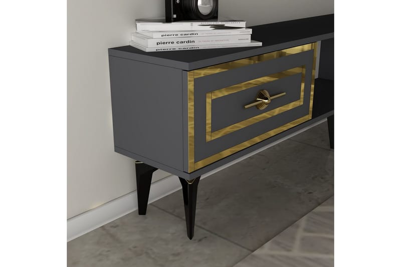 Barriet TV-møbelsett 150x29,6 cm - Antrasitt - Møbler - Mediamøbel & tv møbel - TV-møbelsett