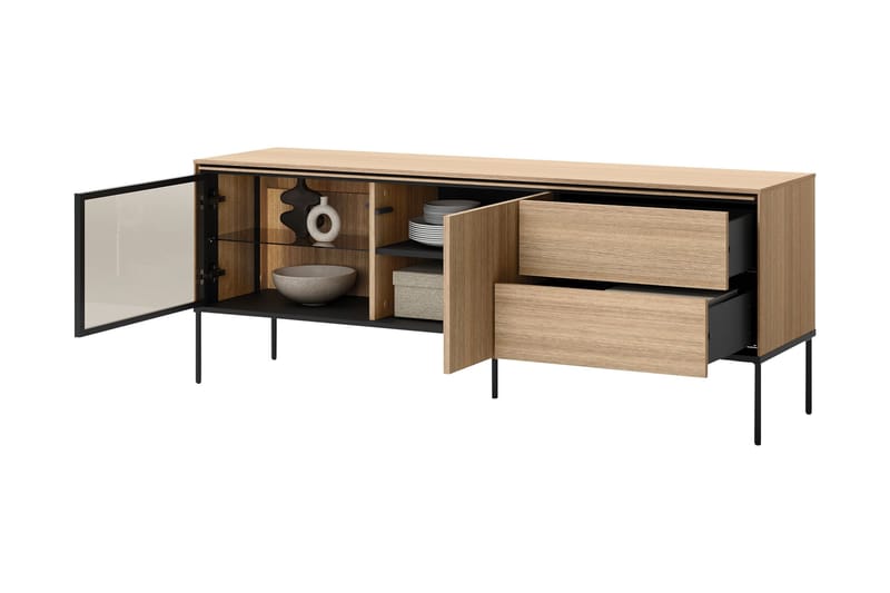 Basici Tv-Benk 167x41 cm - Brun - Møbler - Mediamøbel & tv møbel - TV-benk & mediabenk