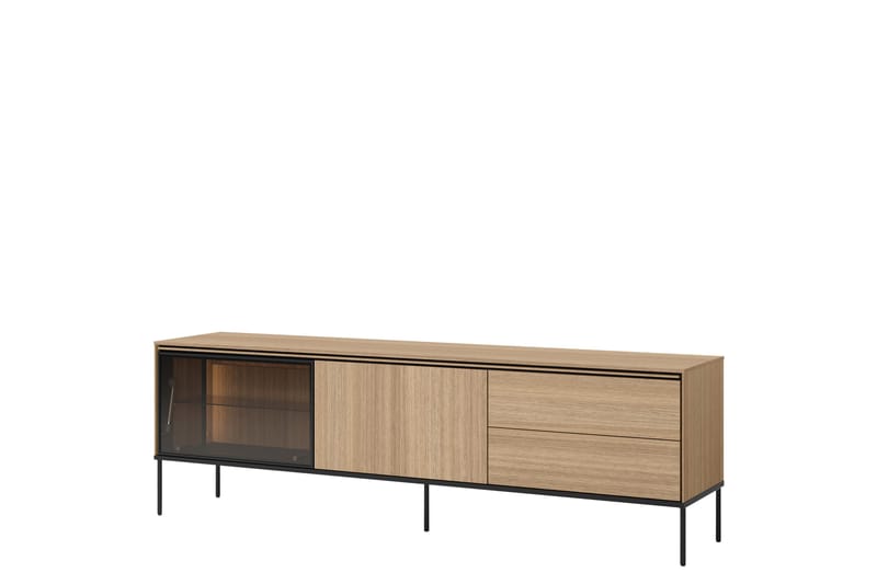 Basici Tv-Benk 197x41 cm - Grå/Grønn - Møbler - Mediamøbel & tv møbel - TV-benk & mediabenk