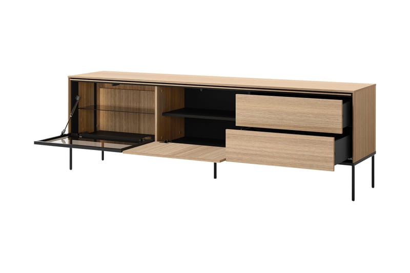 Basici Tv-Benk 197x41 cm - Grå/Grønn - Møbler - Mediamøbel & tv møbel - TV-benk & mediabenk