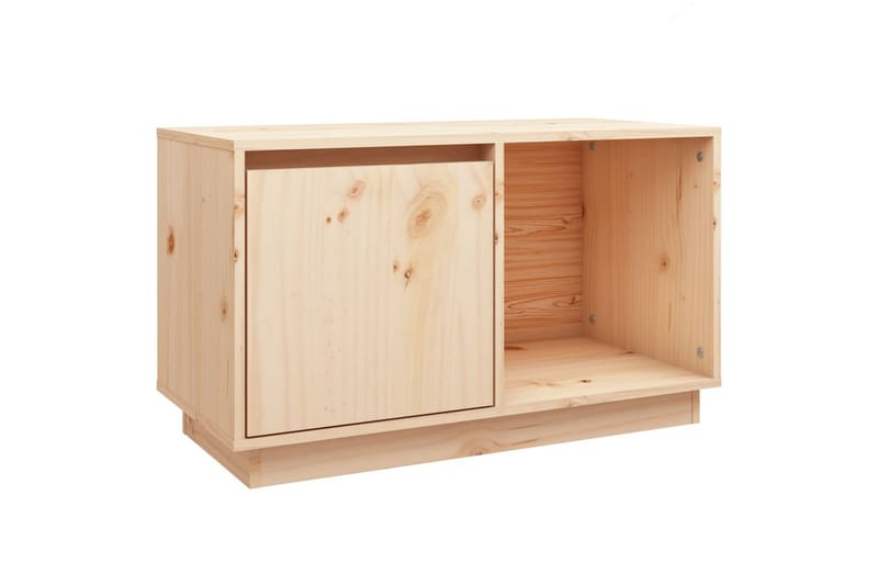 beBasic TV-benk 74x35x44 cm heltre furu - Brun - TV-benk & mediabenk