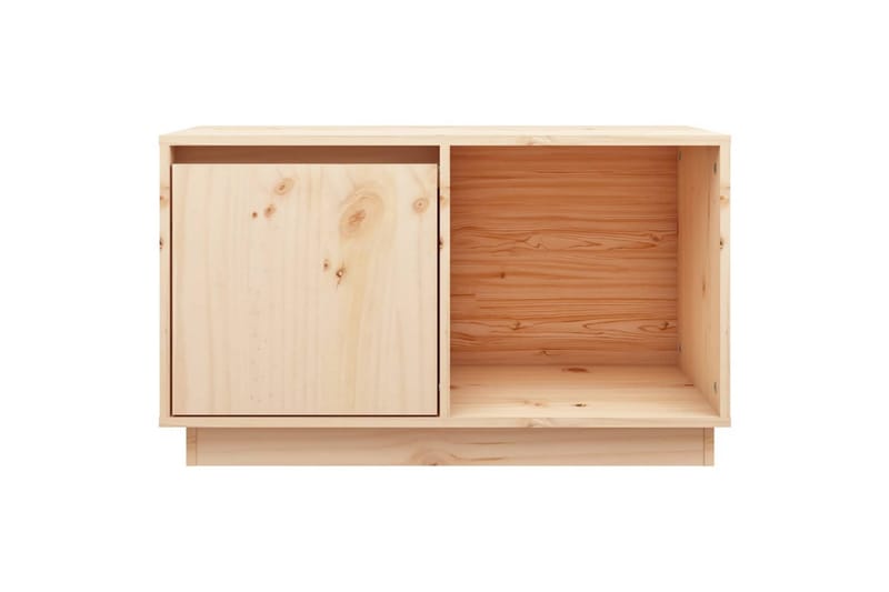 beBasic TV-benk 74x35x44 cm heltre furu - Brun - Møbler - Mediamøbel & tv møbel - TV-benk & mediabenk
