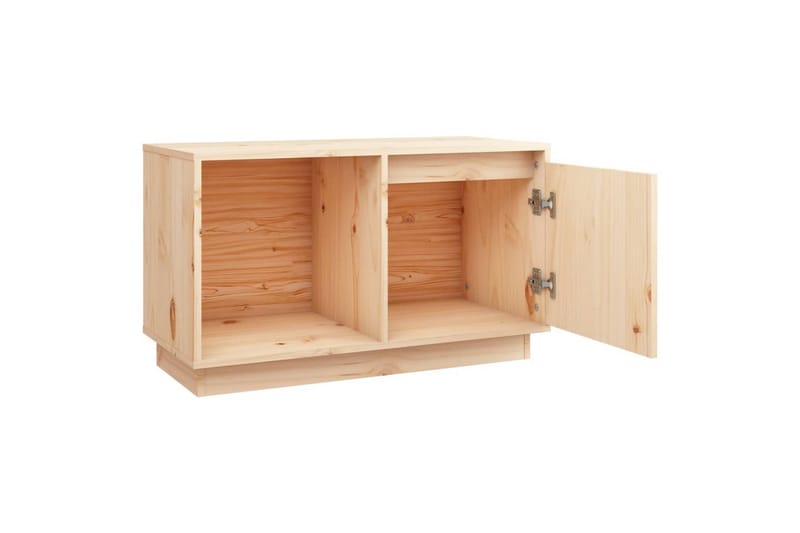 beBasic TV-benk 74x35x44 cm heltre furu - Brun - Møbler - Mediamøbel & tv møbel - TV-benk & mediabenk