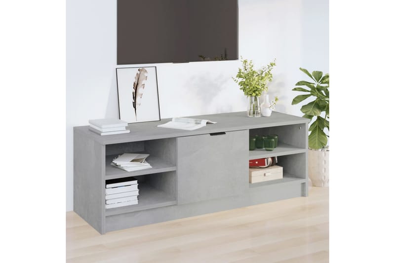 beBasic TV-benk betonggrå 102x35,5x36,5 cm konstruert tre - GrÃ¥ - Møbler - Mediamøbel & tv møbel - TV-benk & mediabenk