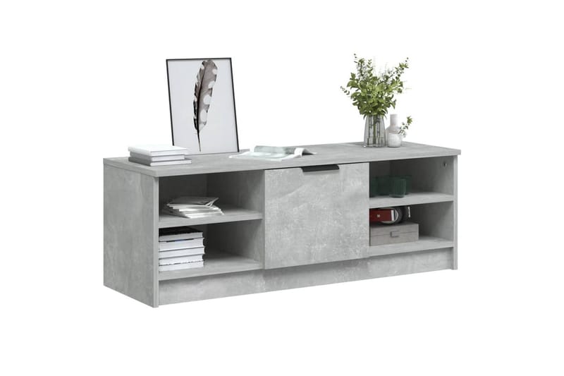beBasic TV-benk betonggrå 102x35,5x36,5 cm konstruert tre - GrÃ¥ - Møbler - Mediamøbel & tv møbel - TV-benk & mediabenk