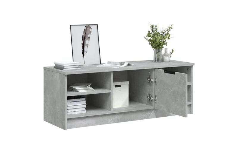 beBasic TV-benk betonggrå 102x35,5x36,5 cm konstruert tre - GrÃ¥ - Møbler - Mediamøbel & tv møbel - TV-benk & mediabenk