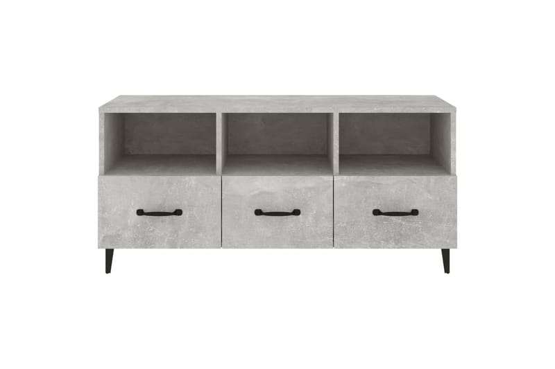 beBasic TV-benk betonggrå 102x35x50 cm konstruert tre - GrÃ¥ - Møbler - Mediamøbel & tv møbel - TV-benk & mediabenk