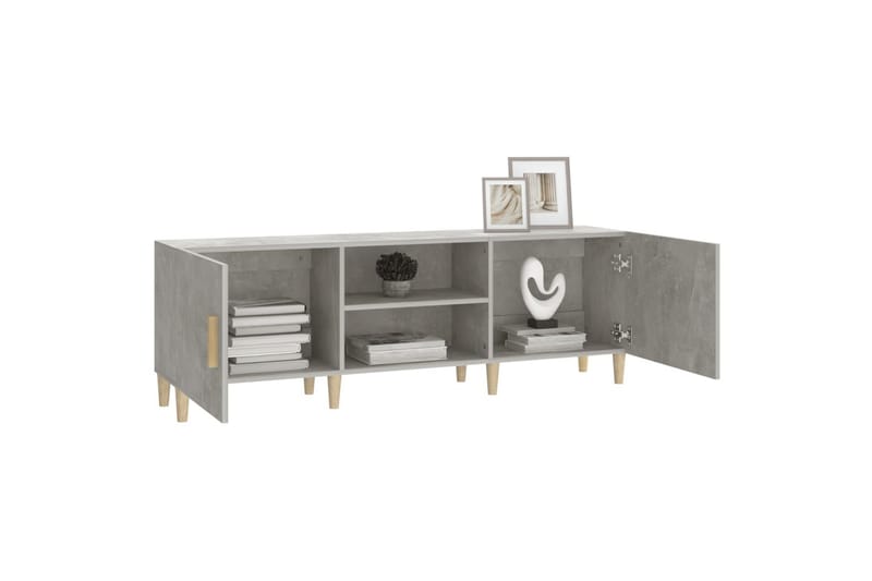 beBasic TV-benk betonggrå 150x30x50 cm konstruert tre - GrÃ¥ - Møbler - Mediamøbel & tv møbel - TV-benk & mediabenk
