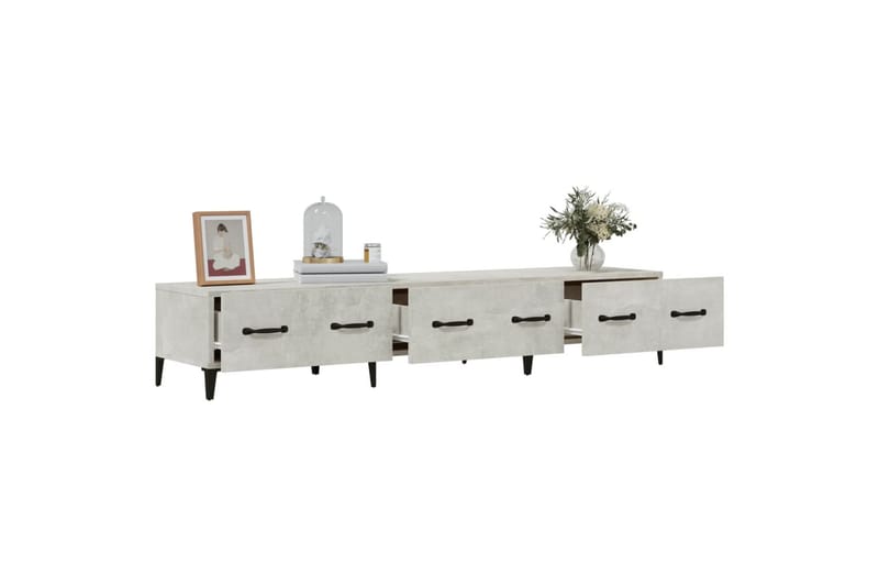 beBasic TV-benk betonggrå 150x34,5x30 cm konstruert tre - GrÃ¥ - Møbler - Mediamøbel & tv møbel - TV-benk & mediabenk