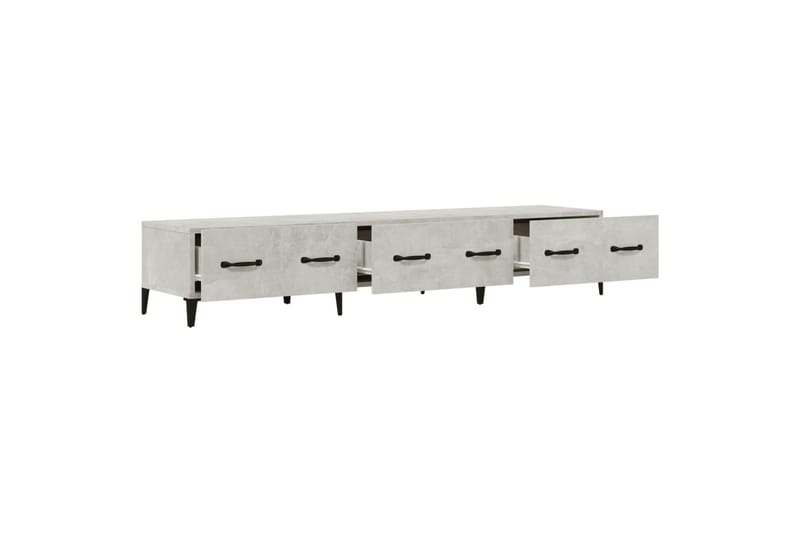 beBasic TV-benk betonggrå 150x34,5x30 cm konstruert tre - GrÃ¥ - Møbler - Mediamøbel & tv møbel - TV-benk & mediabenk