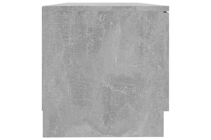 beBasic TV-benk betonggrå 80x35x36,5 cm konstruert tre - GrÃ¥ - Møbler - Mediamøbel & tv møbel - TV-benk & mediabenk