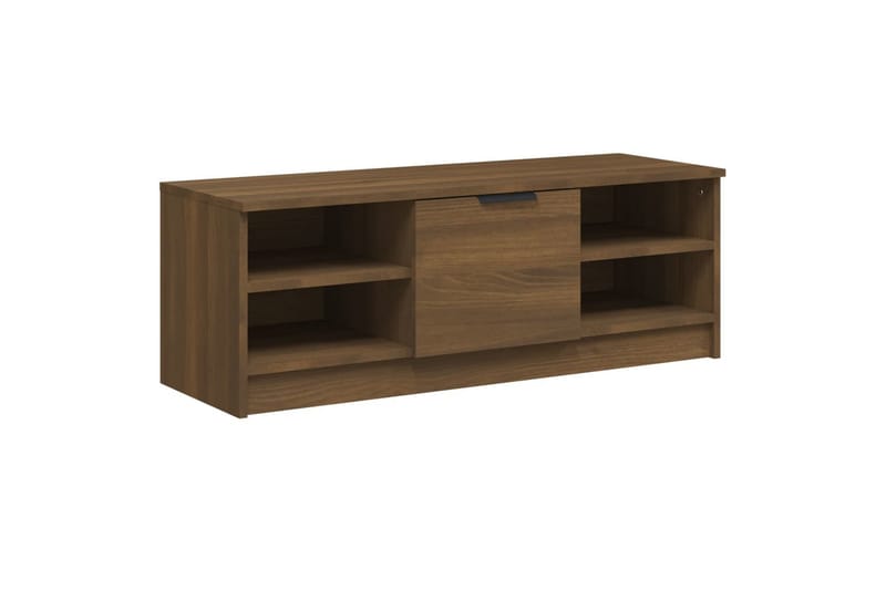 beBasic TV-benk brun eik 102x35,5x36,5 cm konstruert tre - Brun - TV-benk & mediabenk