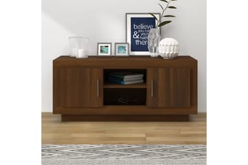 beBasic TV-benk brun eik 102x35x45 cm konstruert tre - Brun - Møbler - Mediamøbel & tv møbel - TV-benk & mediabenk