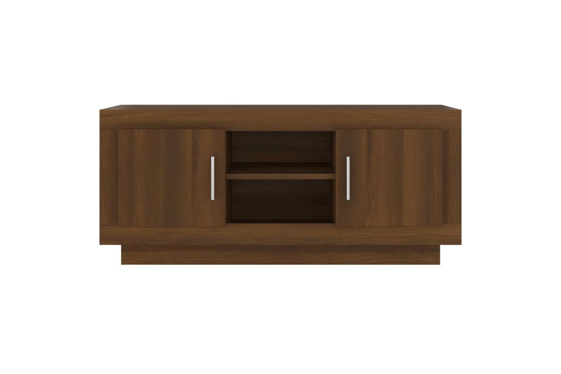 beBasic TV-benk brun eik 102x35x45 cm konstruert tre - Brun - Møbler - Mediamøbel & tv møbel - TV-benk & mediabenk