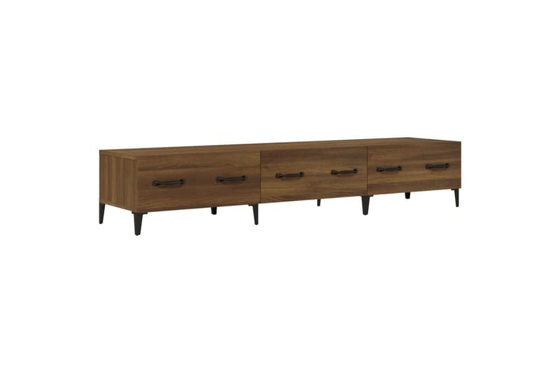 beBasic TV-benk brun eik 150x34,5x30 cm konstruert tre - Brun - Møbler - Mediamøbel & tv møbel - TV-benk & mediabenk