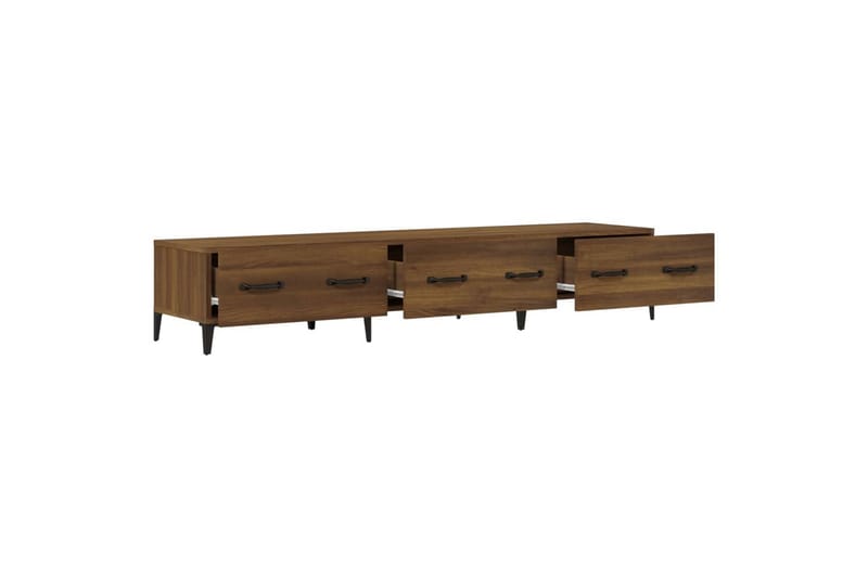beBasic TV-benk brun eik 150x34,5x30 cm konstruert tre - Brun - Møbler - Mediamøbel & tv møbel - TV-benk & mediabenk