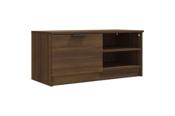 beBasic TV-benk brun eik 80x35x36,5 cm konstruert tre - Brun - Møbler - Mediamøbel & tv møbel - TV-benk & mediabenk