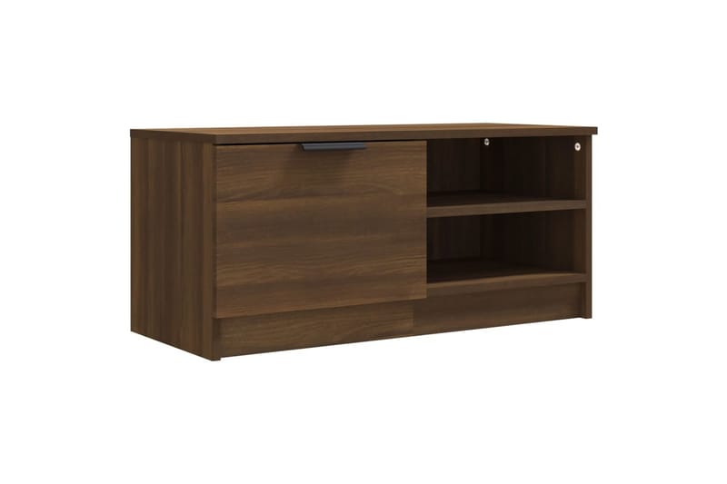 beBasic TV-benk brun eik 80x35x36,5 cm konstruert tre - Brun - Møbler - Mediamøbel & tv møbel - TV-benk & mediabenk