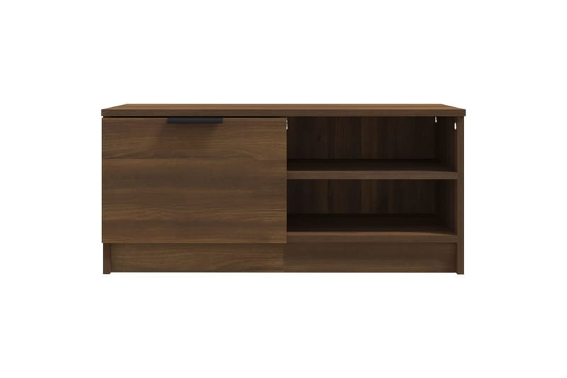 beBasic TV-benk brun eik 80x35x36,5 cm konstruert tre - Brun - Møbler - Mediamøbel & tv møbel - TV-benk & mediabenk