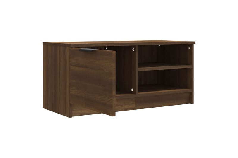 beBasic TV-benk brun eik 80x35x36,5 cm konstruert tre - Brun - Møbler - Mediamøbel & tv møbel - TV-benk & mediabenk
